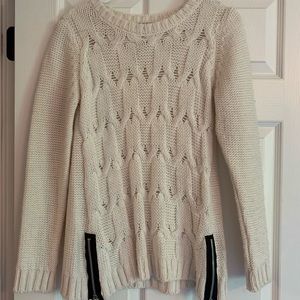 Knit Sweater with Zipper Detail